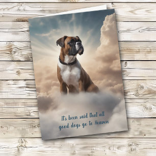 Festiva Tarjeta de simpatía contra la pérdida de Boxer Dog