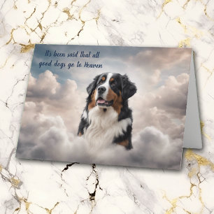 Festiva Tarjeta de simpatía del cielo del perro de montaña