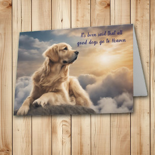 Festiva Tarjeta de simpatía del cielo del perro del perro