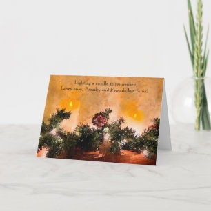 Festiva Tarjeta de simpatía para encender una vela