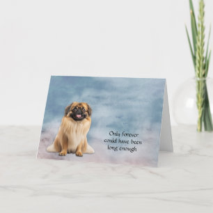Festiva Tarjeta de simpatía por la pérdida de perros pekin
