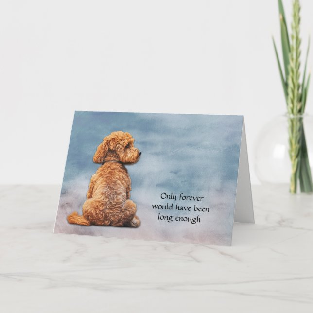Festiva Tarjeta de simpatía por pérdida de perro de canicu (Anverso)