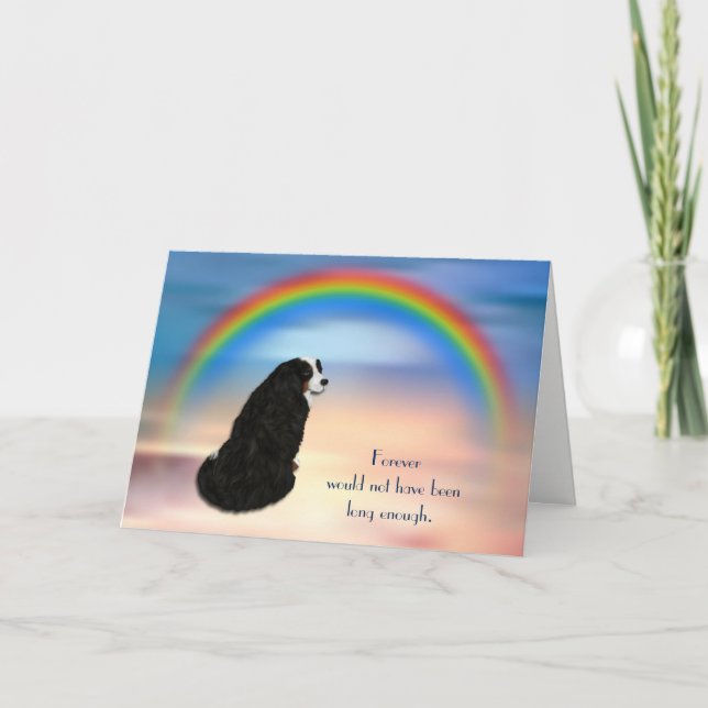 Festiva Tarjeta de solidaridad con el arcoiris de perro de (Anverso)