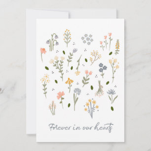 Festiva Tarjeta de solidaridad para siempre en nuestro dol