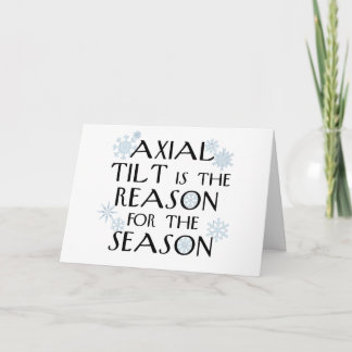 Festiva Tarjeta de solsticio Axial Tilt-winter