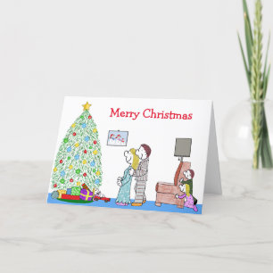 Festiva Tarjeta de sorpresas para Navidades del pueblo de