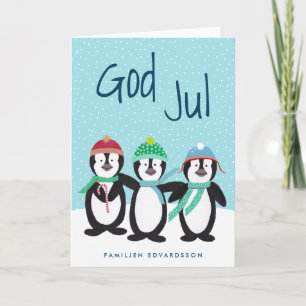 Festiva Tarjeta de Söt Julkort