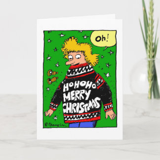 Festiva Tarjeta de suéter para navidades