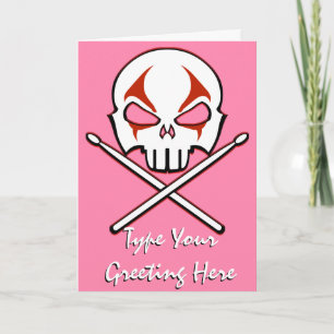 Festiva Tarjeta de tambor Metalizado pesado Personalizado 