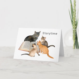 Festiva Tarjeta de tiempo de almacenamiento para gatitos