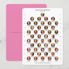 Festiva Tarjeta de tiempo de los presidentes de Estados Un