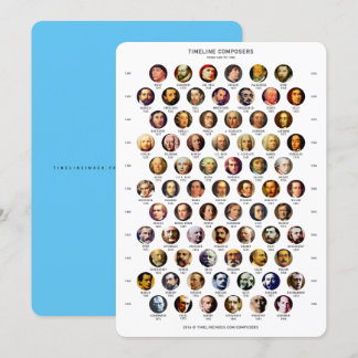 Festiva Tarjeta de tiempo para compositores