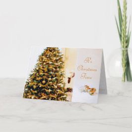 Festiva Tarjeta de tiempo para Navidades