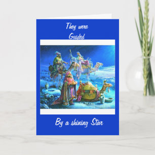 Festiva Tarjeta de tres hombres sabios