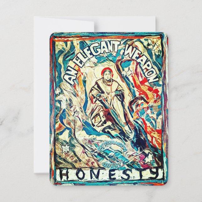 Festiva Tarjeta de unión no 5: Honestidad, arma elegante (Anverso)