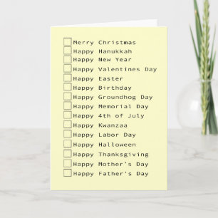 Festiva Tarjeta de uso múltiple