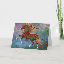 Festiva Tarjeta de vacaciones "Chestnut Cheer" (en blanco)