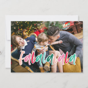 Festiva Tarjeta de vacaciones colorida de Falalalala