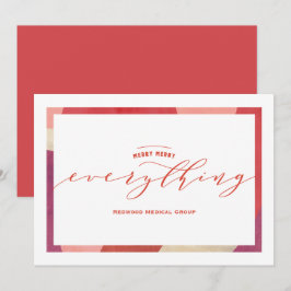 Festiva Tarjeta de vacaciones con borde en espiral