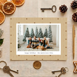 Festiva Tarjeta de vacaciones con foto de papel pintado de