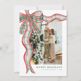 Festiva Tarjeta de vacaciones con fotos de Navidades de pe