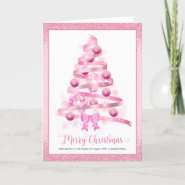 Festiva Tarjeta de vacaciones con logotipo corporativo de 