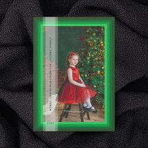 Tarjeta de vacaciones con marco verde