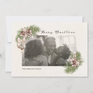 Festiva Tarjeta de vacaciones con superposición de foto de