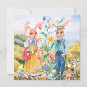 Festiva Tarjeta de vacaciones Cuta de Pascua