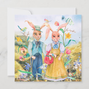 Festiva Tarjeta de vacaciones Cuta de Pascua