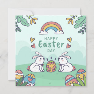 Festiva Tarjeta de vacaciones Cuta de Pascua