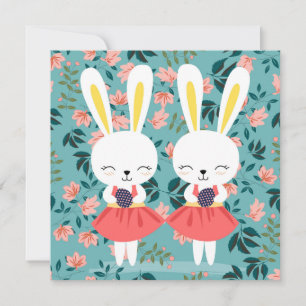 Festiva Tarjeta de vacaciones Cuta de Pascua