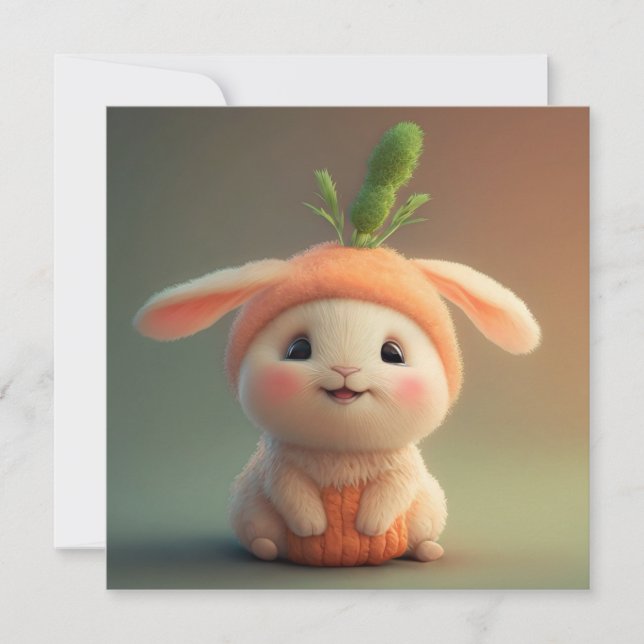 Festiva Tarjeta de vacaciones Cuta de Pascua (Anverso)
