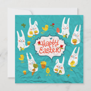 Festiva Tarjeta de vacaciones Cuta de Pascua