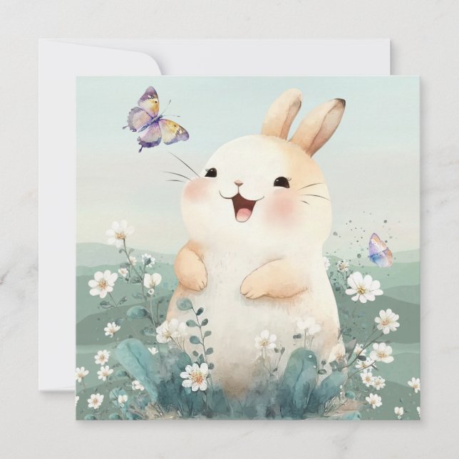Festiva Tarjeta de vacaciones Cuta de Pascua (Anverso)