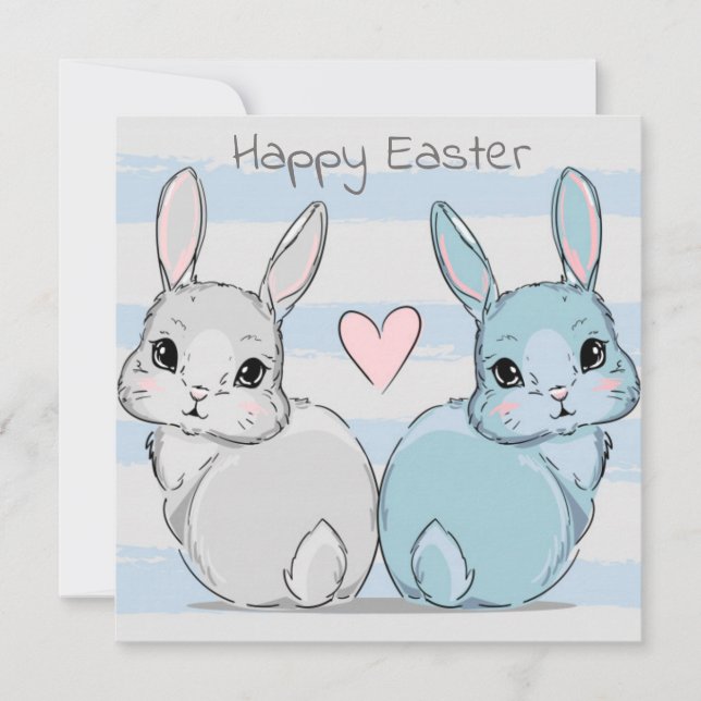 Festiva Tarjeta de vacaciones Cuta de Pascua (Anverso)
