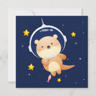 Festiva Tarjeta de vacaciones Cutter Otter