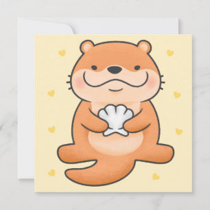 Festiva Tarjeta de vacaciones Cutter Otter