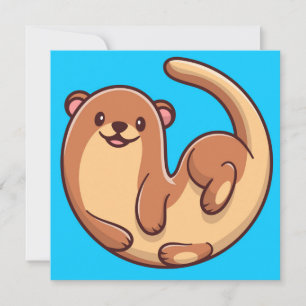 Festiva Tarjeta de vacaciones Cutter Otter