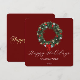 Festiva Tarjeta de vacaciones de acuarela elegante