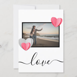 Festiva tarjeta de vacaciones de amor