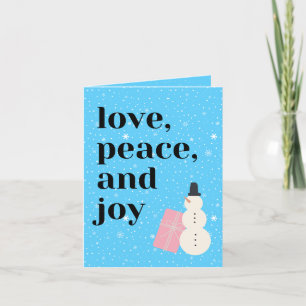 Festiva Tarjeta de vacaciones de amor y alegría para los h