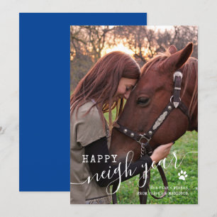 Festiva Tarjeta de vacaciones de Año Nuevo con foto de cab