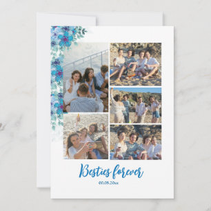 Festiva Tarjeta de vacaciones de Besties Modernos para sie
