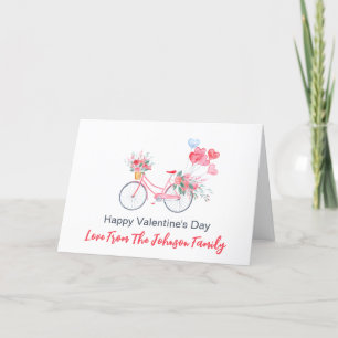 Festiva Tarjeta de vacaciones de bicicleta de entrega del
