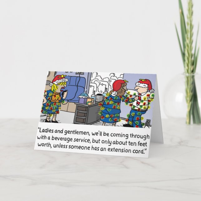 Festiva Tarjeta de vacaciones de cable de extensión (Anverso)