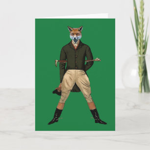Festiva Tarjeta de vacaciones de caza de zorro ventilado