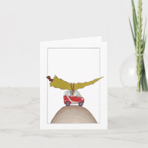 Festiva Tarjeta de vacaciones de coche inteligente