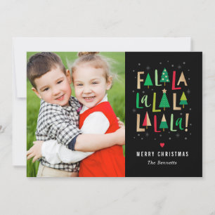 Festiva Tarjeta de vacaciones de color EDITABLE para árbol