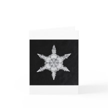 Tarjeta de vacaciones de copo de nieve 6